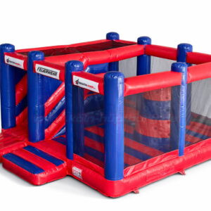 Hüpfburg Feuerwehr Kletterturm 02