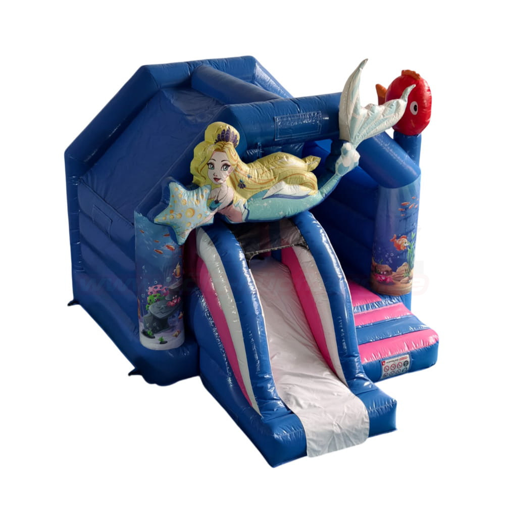 Hüpfburg Combo Meerjungfrau mit Rutsche – Bild 2