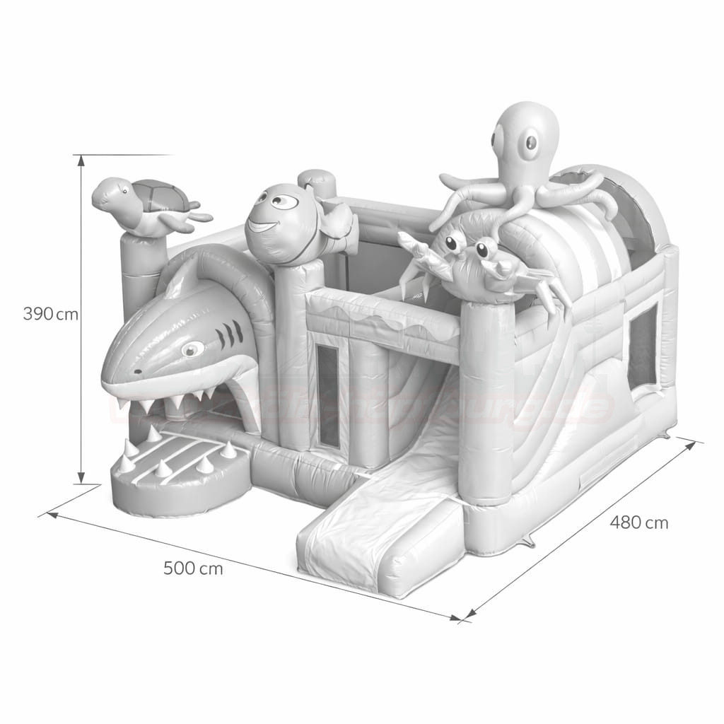 Hüpfburg Multi Seaworld mit Rutsche – Bild 5